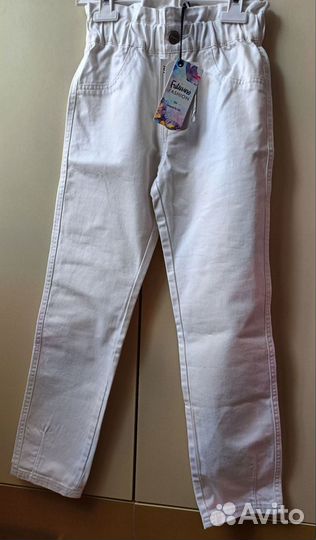 Новые джинсы для девочки 140 р