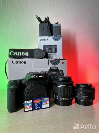 Зеркальный фотоаппарат canon eos 77d