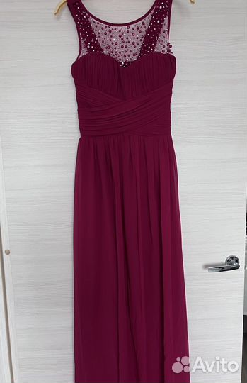 Вечернее платье в пол 42