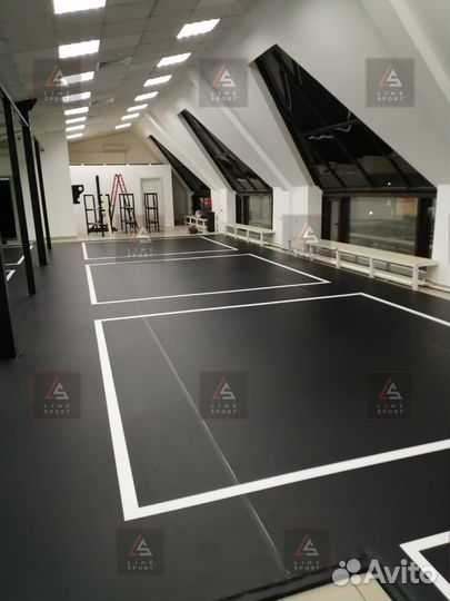 Борцовский ковер 4х4 двухцветный