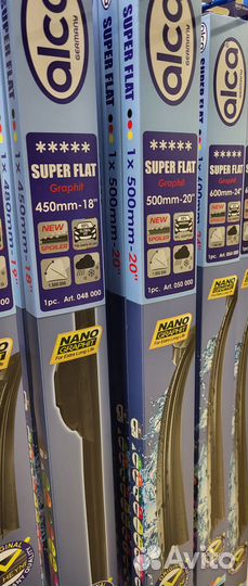 Щетка стеклоочистителя 500мм бескаркасная alca