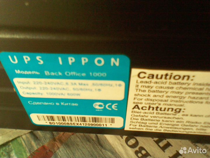 Ups ippon back office 1000