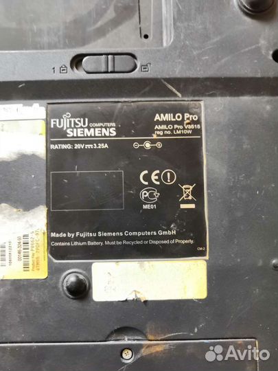 Ноутбук fujitsu Siemens amilo Pro