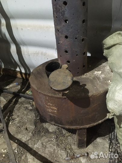 Буржуйка печь на отработке