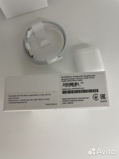 Наушники airpods 2