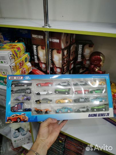 Hot wheels Die Cast набор 20 гоночный машинок