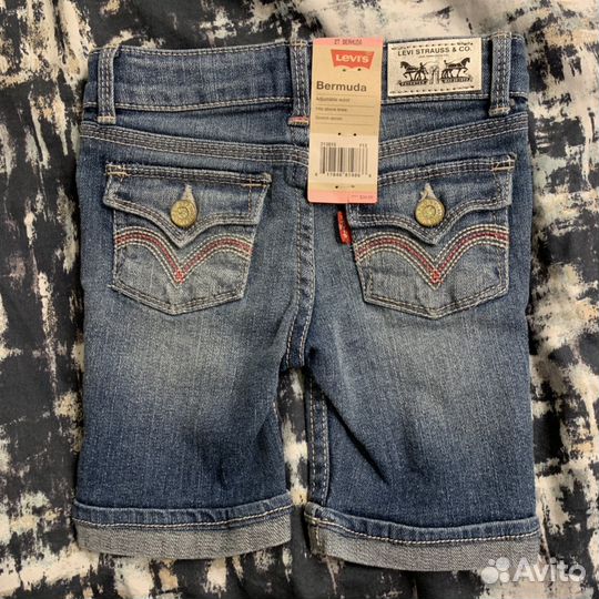 Джинсы (бермуды) Levi’s для девочки, новые