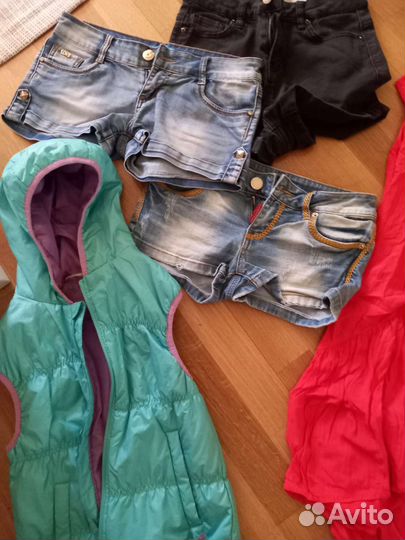 Платье, шорты, юбка, купальник, жилет 7-10 лет