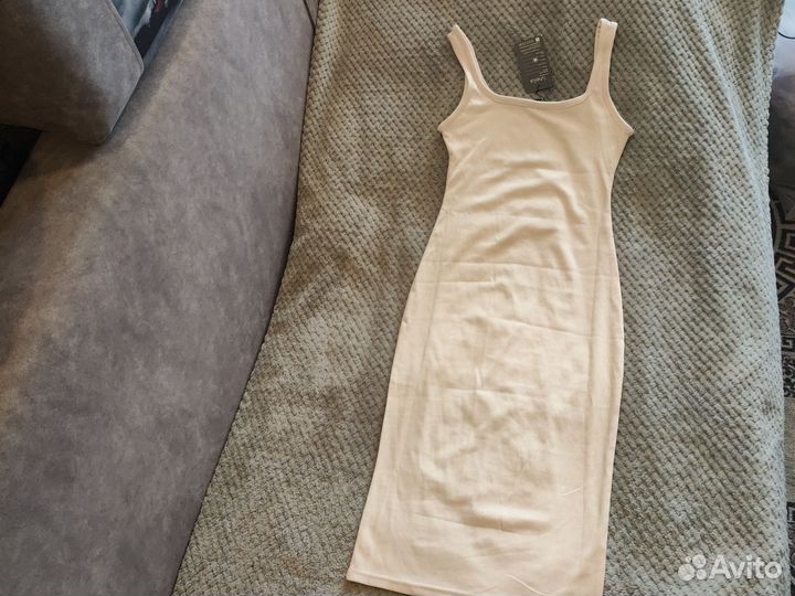 Платье майка в рубчик летнее новое 40-42