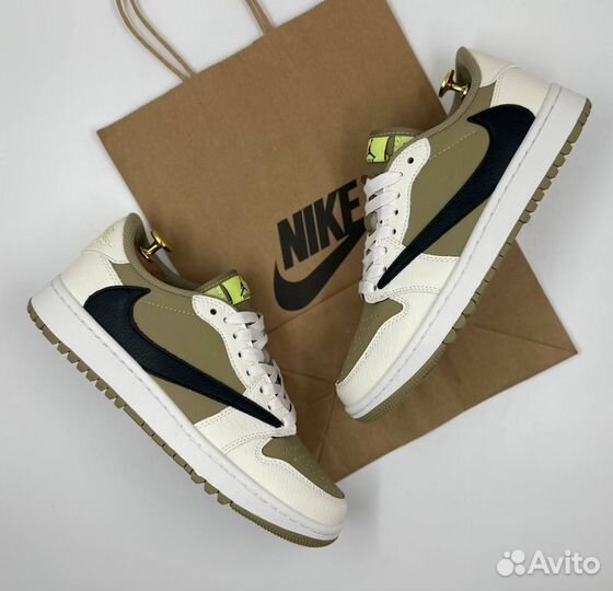 Кроссовки Travis Scott x Air Jordan 1 Low golf