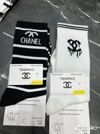 Носки женские длинные chanel