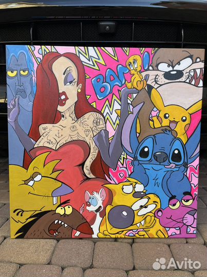 Картина «Мультяшки» 60х60 Дисней