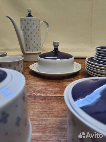 Сервиз чайный Volkstedt гдр фарфор винтаж