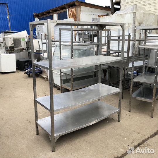 Стеллаж из нержавеющей стали 160/60/185