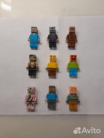 Lego человечки майнкрафт
