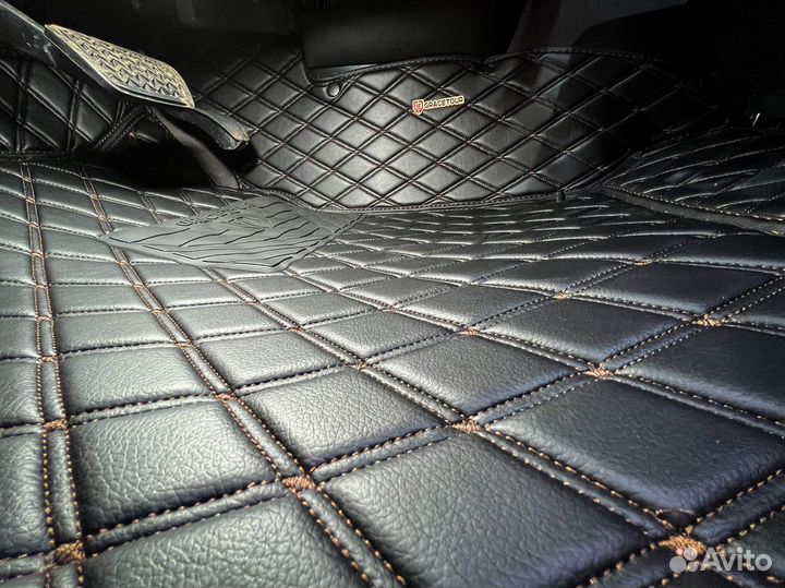 3Д коврики из экокожи Премиум 3D