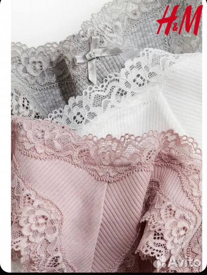 Трусы женские hm бразильяна хлопок L