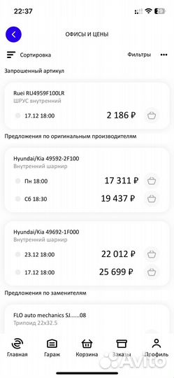 Шрус внутренний KIA cerato CD04