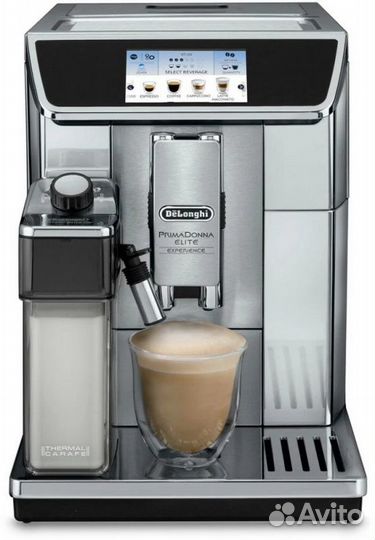 Кофемашина автоматическая De'Longhi PrimaDonna Elite Experience ecam 650.85. MS металлик/черный