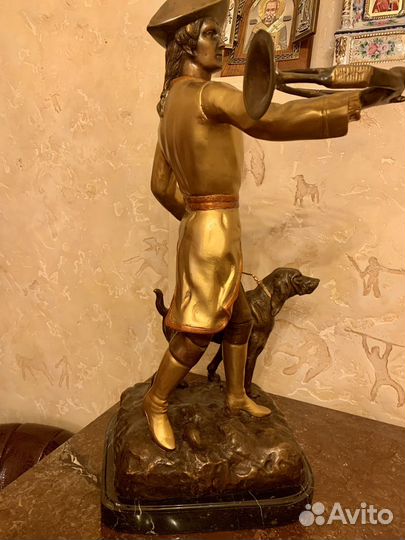 Фигура бронзовая с позолотой Италия
