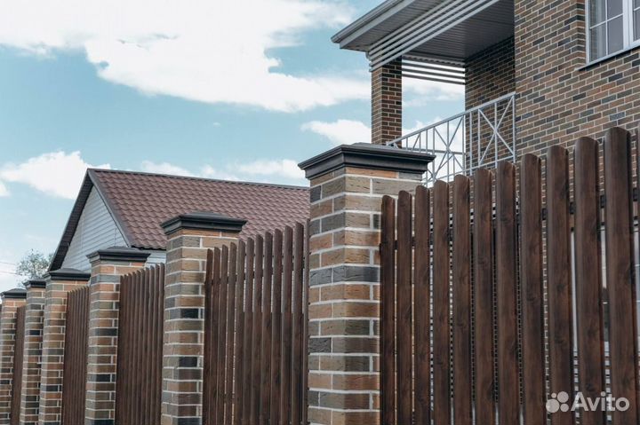 Колпак на столб забора полимерпесчаный