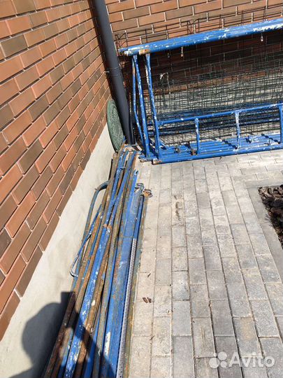 Строительные леса, металл, синие, 4-6метров