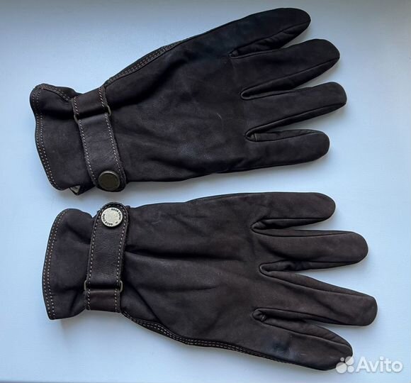 Hugo Boss перчатки кожаные мужские оригинал