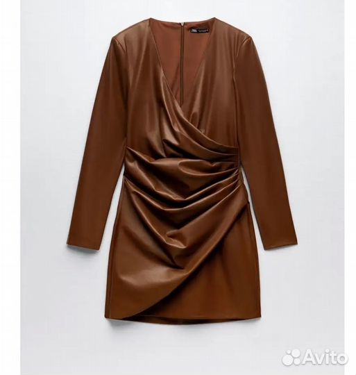 Платье женское из эко кожи