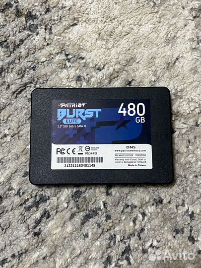 Ssd 480Gb/120Gb Patriot