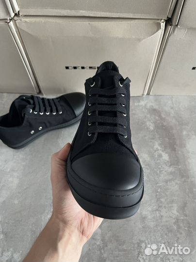 Rick Owens Ramones low black