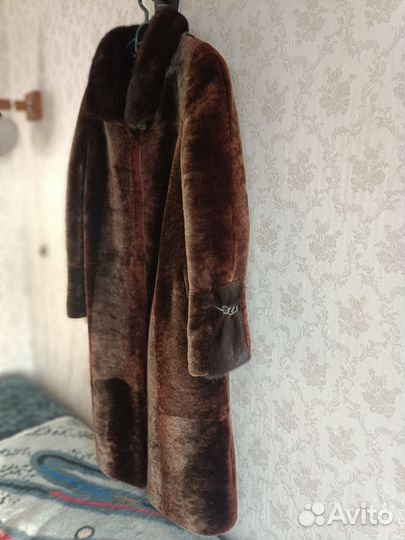 Шуба мутоновая с норкой 48 р