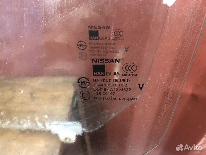 Стекло двери задней Nissan Almera Classic