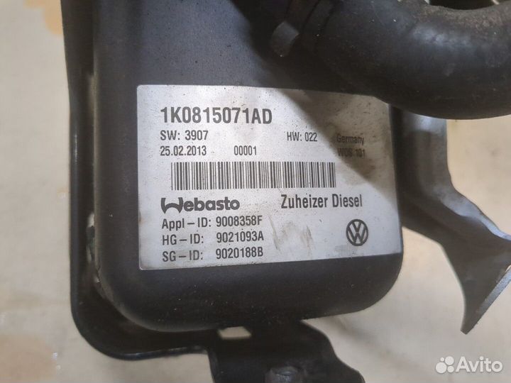 Автономный отопитель Volkswagen Touran, 2003