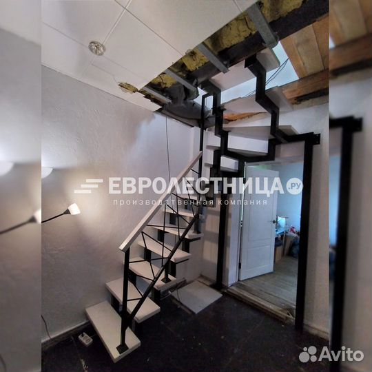 Лестница, металлокаркасы