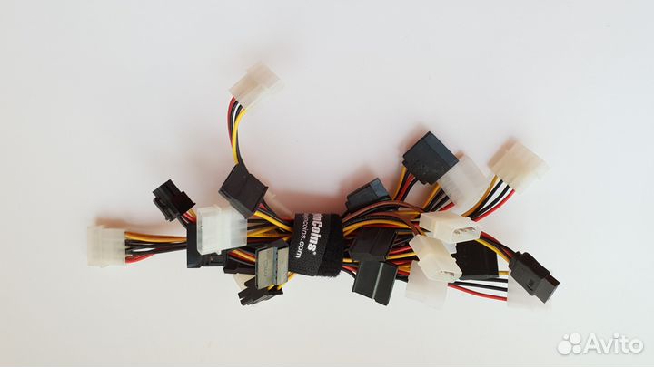 Кабели SATA, сетевые кабеля, кабеля питания и.т.д