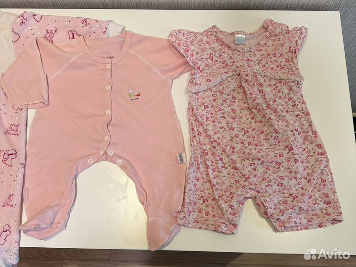 Одежда пакетом для девочки 0 - 6 месяца