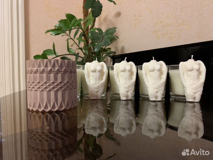 Свечи ручной работы для интерьера