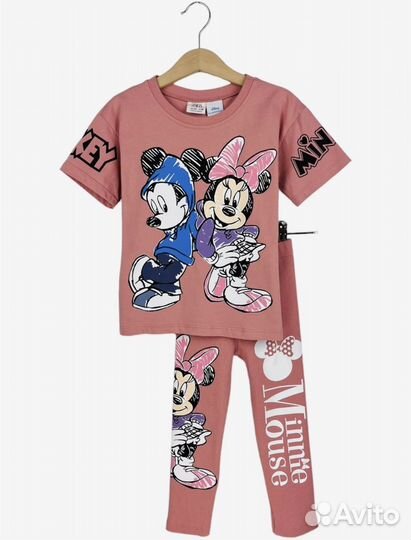 Костюм Zara футболка и лосины Minnie