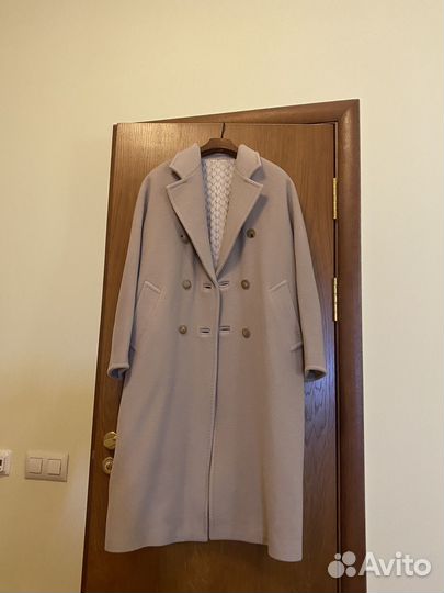Пальто двубортное женское шерсть