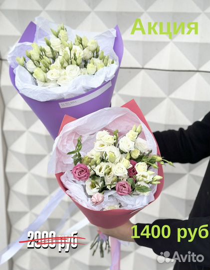 Эустома 130 руб