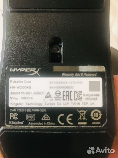 Мышь HyperX Pulsefire core HX-MC004B лучшая