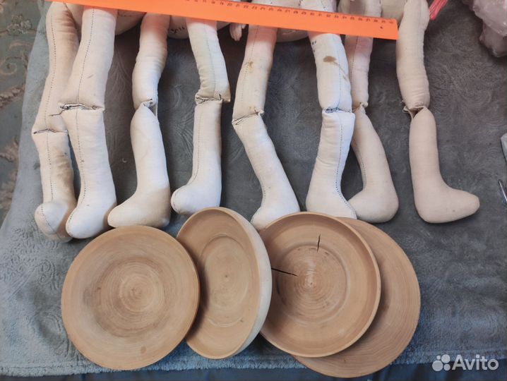 Заготовки для кукол. Волосы, детали