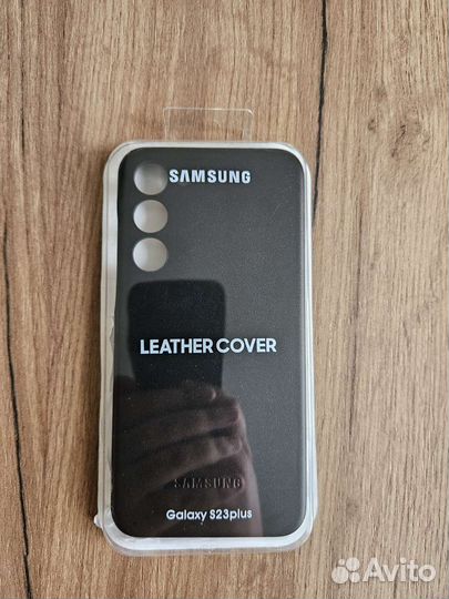 Leather case чехол для Samsung galaxy s23 Plus