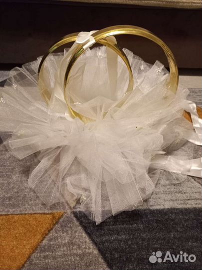 Свадебные украшения на машину комплект