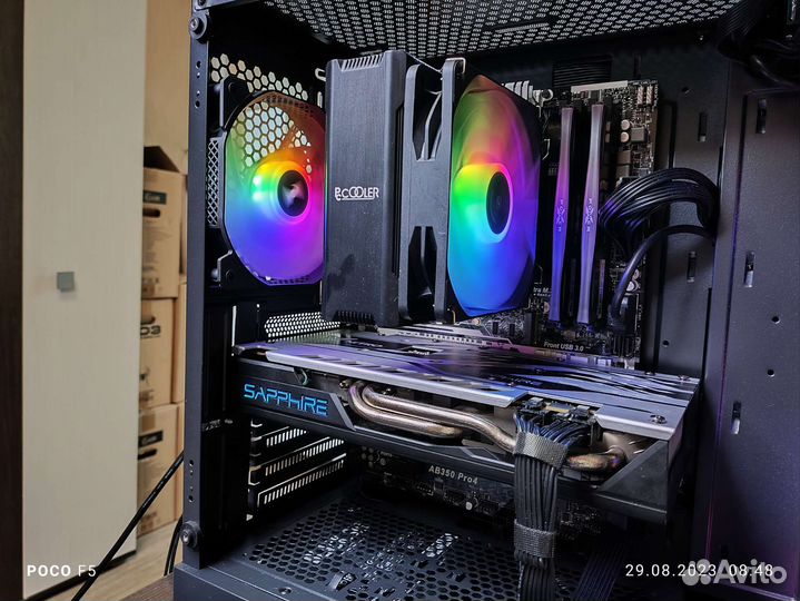 Игровой комп Ryzen7 2700+ RX580 8Gb
