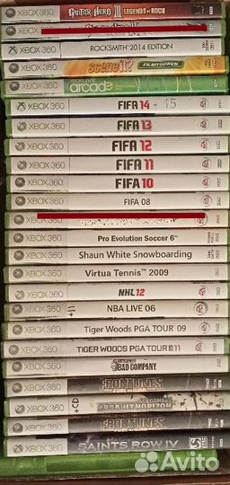 Диски с играми для консоли Xbox360, 2шт