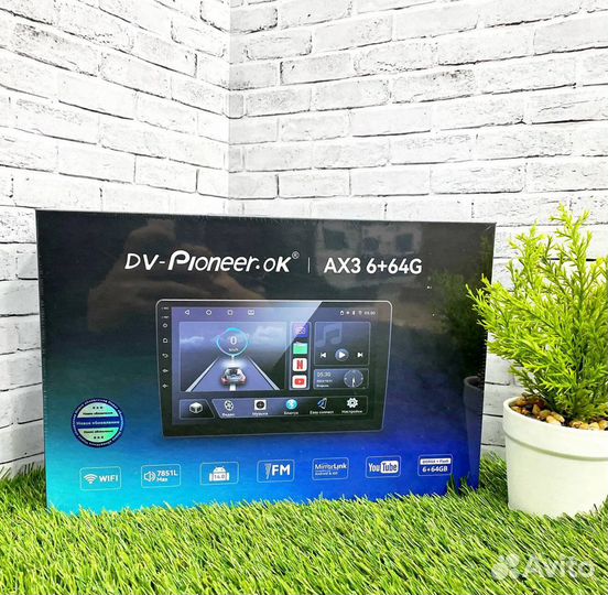 Android магнитола 6+64 Gb Pioneer AX3 Carplay+wifi
