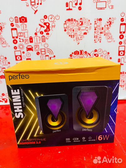 Колонки Perfeo shine к2