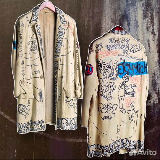 Ручная роспись косухи, кастом кожанная куртка