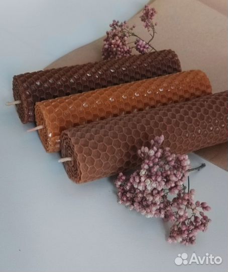 Набор свечей из вощины